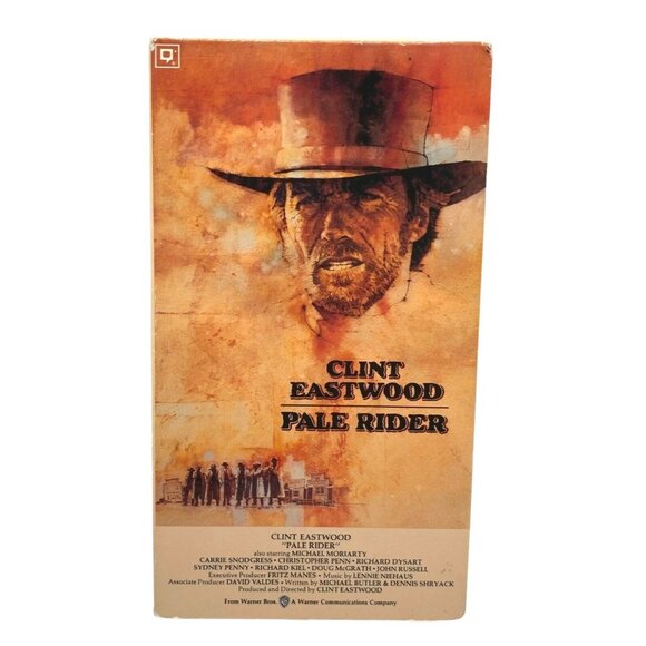 Pale Rider Clint Eastwood VHS Western Video Tape 1985 Wild West Cowboy - Picture 5 of 6